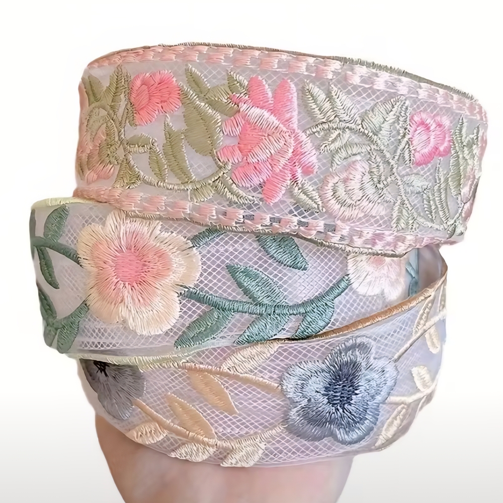 Floral Embroidered Headbands !